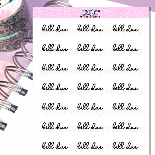Bill Due/S078