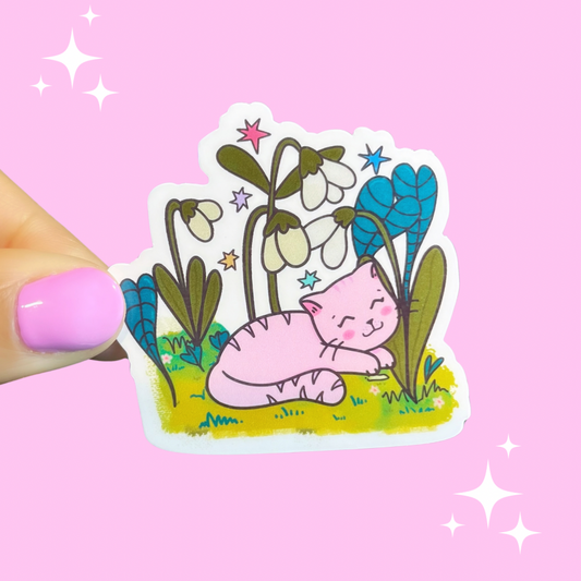 Kitty Garden Sticker/D11