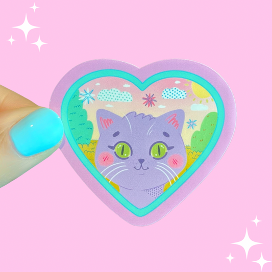 HeartKitty Sticker/D26