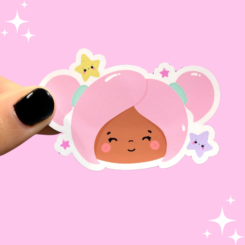 Kawaii Girl/Brown Magnet